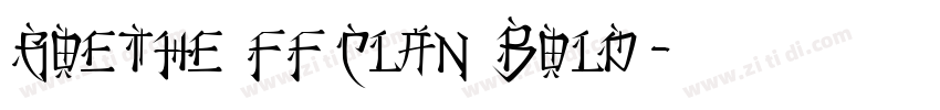 Goethe FF Clan Bold字体转换
